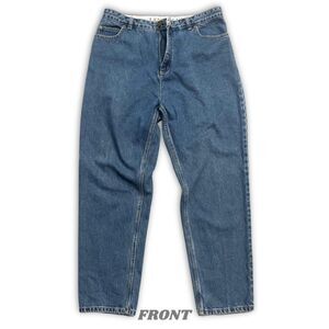 Women's Lands' End 100% Cotton Denim Jeans, High Waisted, Size 14